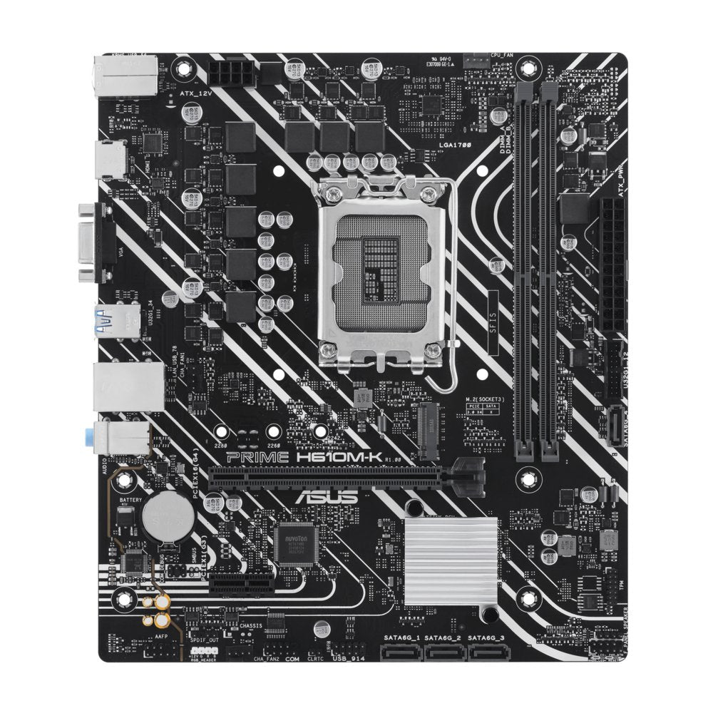 ASUS Prime H610M-K | Socket LGA 1700 | Intel H610 | 2xDDR5 | Micro-ATX | Moederbord - Matmuis - Matmuis